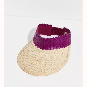 FP Baha Color Block Straw Visor